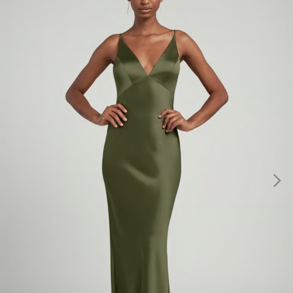 Jenny Yoo Eloise Bridesmaid Dress in Olive